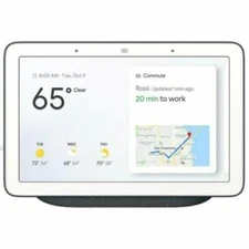 Restored Google Nest Hub Smart Display with Google Assistant - Charcoal