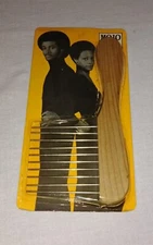 VINTAGE MOJO PIK AFRO COMB HAIR PICK DISCO MOD 1970'S AFRICAN AMERICAN SEALED 