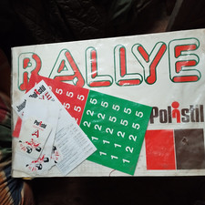 Polisil Rally Playboards 10 Boards Approx Plus Cards, 1970s Era.