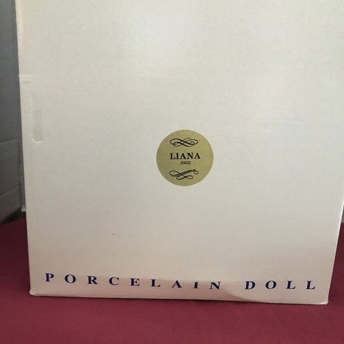 VTG. LIANA BY TREASURES FOREVER Porcelain Victorian, 24" Doll. MINT/BOX. - Picture 6 of 23