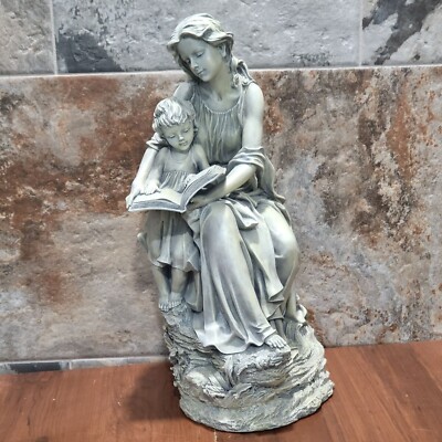 Mother Reading To Child Sculpture Figurine