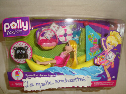 Coffret Polly Pocket Bluebird – Noël, Avec 3 Personnages, Rennes Et Traîneau, Occasion