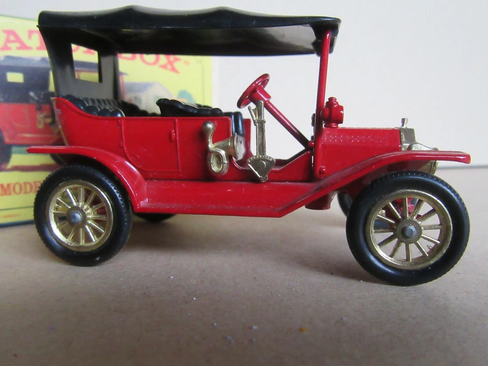Matchbox Y1 Model T Ford 1911 Bordeaux 1/42 Boite Lesney England 40R - Photo 2/4