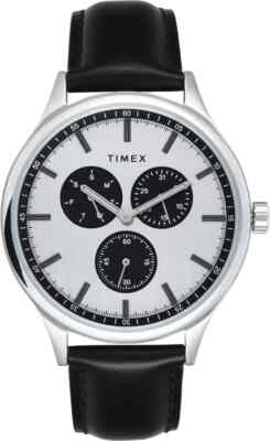 Timex Fashion Analog Multi Function Silver Dial Men's Watch Free Shipping