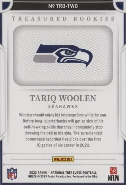 2022 Panini National Treasures Tariq Woolen #TRO-TWO for sale | eBay