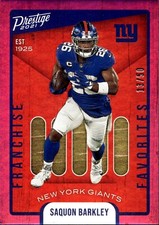 2021 Panini Prestige #FF-1 Saquon Barkley Xtra Points Franchise Fav Pink 13/50