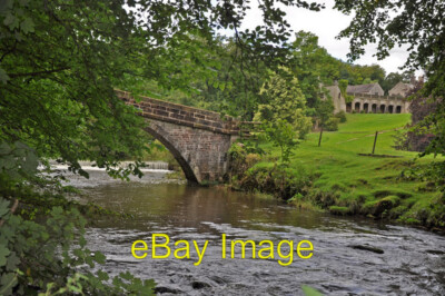 Photo 6x4 The River Manifold, St Bertram's Bridge and terrace - Ilam  c2009