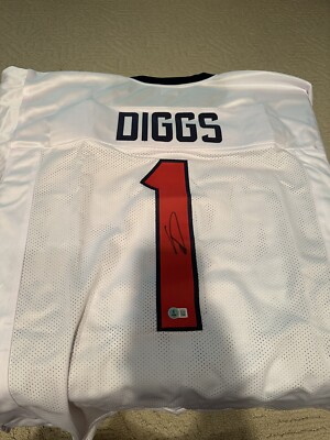 Stefon Diggs Autographed Signed Houston Texans Pro Style Jersey Beckett 
