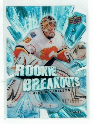 10-11 UD Upper Deck Series Two  Rookie Breakouts  Henrik Karlsson  /100  Rookie