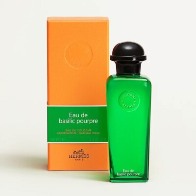 Hermes EAU DE BASILIC POURPRE Eau De Cologne Spray - Size 3.3 Oz / 100mL SEALED