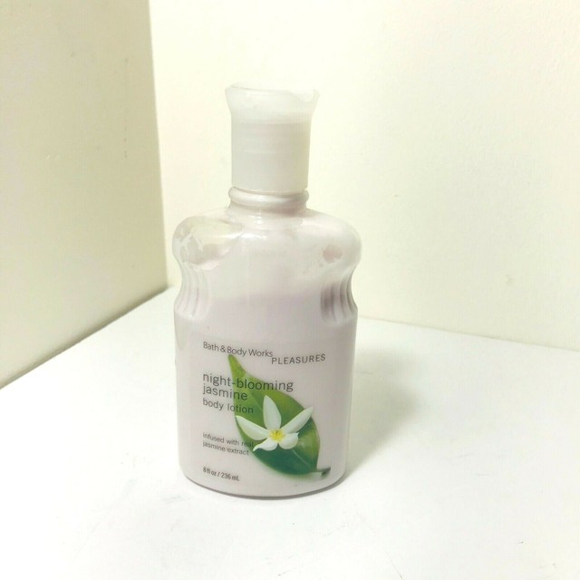 Bath & and Body Works Pleasures Night Blooming Jasmine Lotion 8oz Used