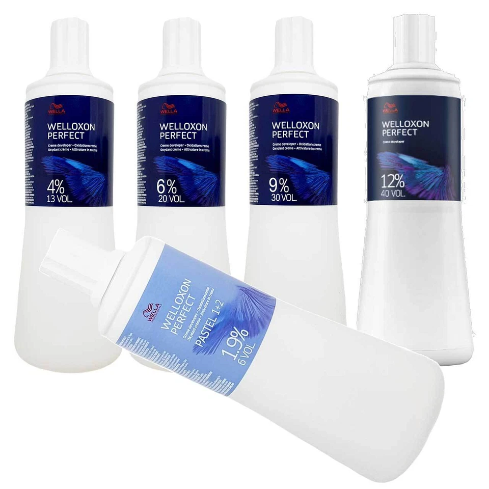 3x Wella Welloxon Perfect Crema Desarrollador 1000ml