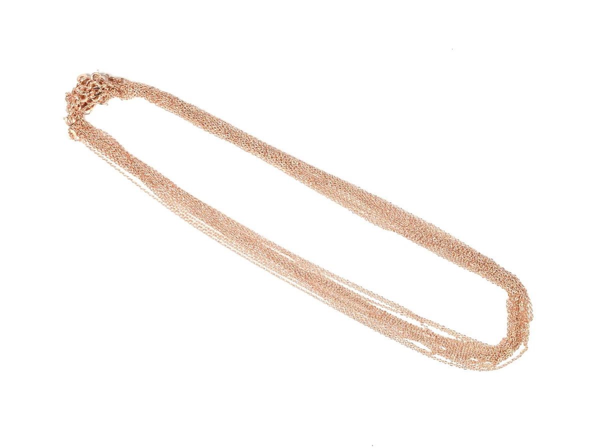 Plain rose hotsell gold necklace