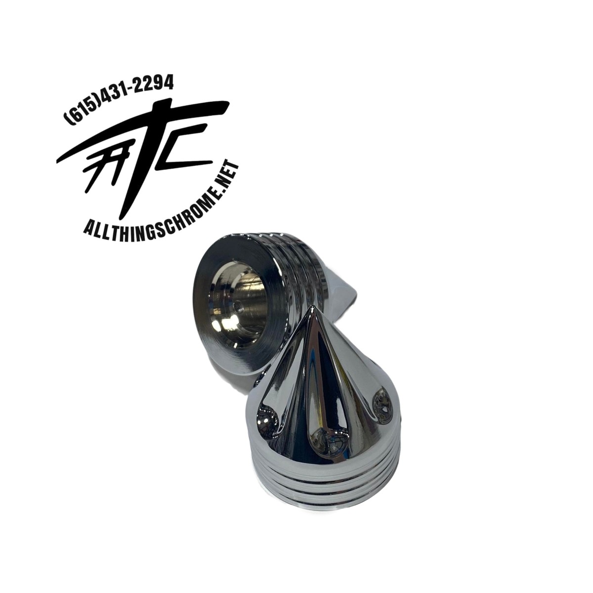 NINJA CHROME SPIKE BILLET FORK CAPS 2006-2022 KAWASAKI ZX-14