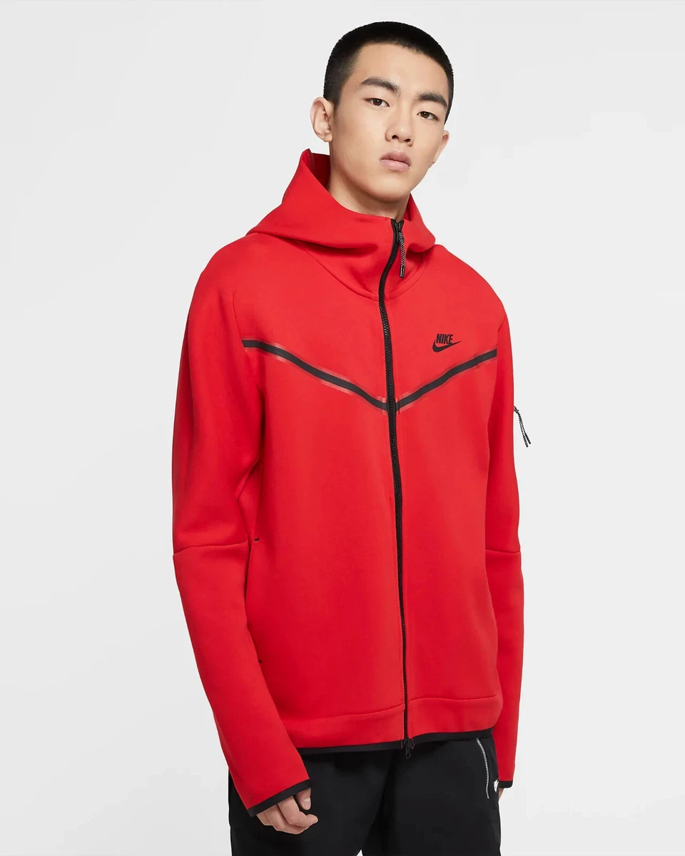 nike red tech fleece jacket