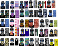 BULK LOT 12 PCS ASSORTED SEAMLESS BANDANA WRAP bandanna hat mask gaiter face