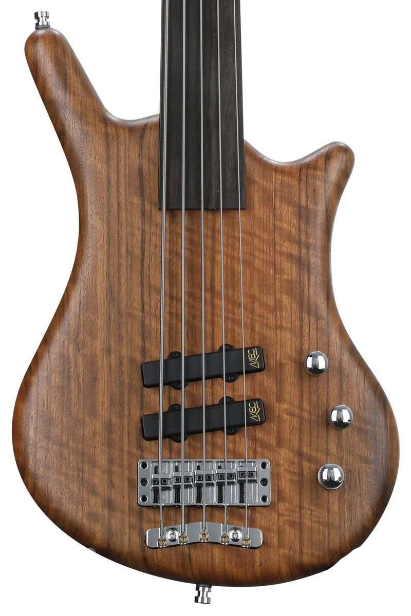 Warwick Pro Series Thumb BO Fretless 5 string Bass Natural Satin