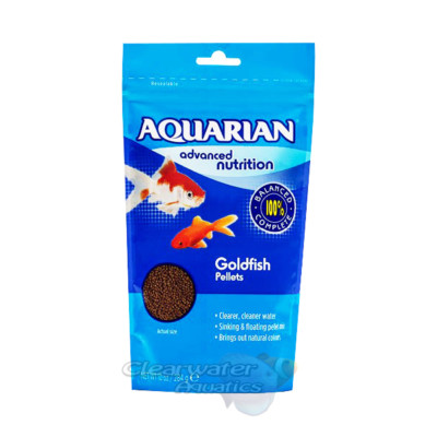AQUARIAN GOLDFISH PELLET SINKEND SCHWIMMEND MIX KALTWASSERBECKEN AQUARIUM FISCHFUTTER 