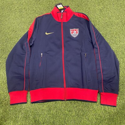 NIKE USA Men's N98 Jacket Full Zip (Navy) | eBay