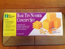 Base Ten 10 Number Concept Set Ideal School Supply Math Manipulative Grades K-9