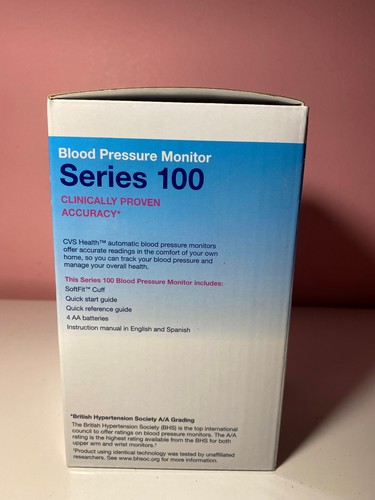 Neu CVS Health Blutdruckmessgerät Serie 100 Softfit Manschette letzte Erinnerung Rückruf - Bild 2 von 2