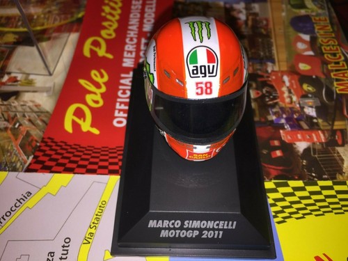 SIMONCELLI CASCO HELMET MINICHAMPS 1:8 L. E. 2600 PCS INDIVIDUALLY NUMBERED  NEW | eBay
