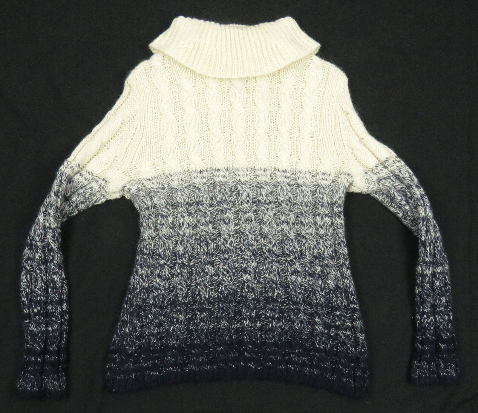 NWOT Lauren Ralph Lauren LRL Mohair Cowl Neck Cable Knit Pullover Sweater L