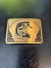 Vintage Collectible Big Mouth Bass Belt Buckle