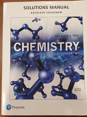 Selected Solutions Manual for Chemistry: Structure and Properties - GOOD