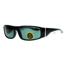 Impact Resistance Glass Lens Sunglasses Mens Rectangular Biker Shades