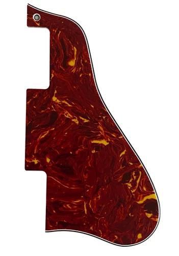 For Gibson ES-335 Short Style Guitar Pickguard 4 Ply Red Tortoise