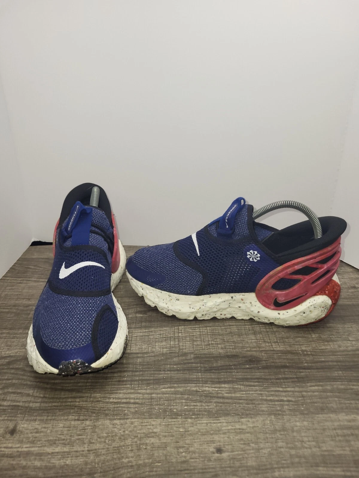 Scarpe da corsa Nike Glide FlyEase da uomo taglia 8 blu premium vuoto DJ9816 400