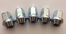 5 X M14X1.5 19m SILVER TAPERED CLOSED END ALLOY WHEELS NUTS FITS CADILAC ATS CTS