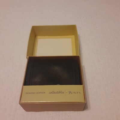 Rolfs Genuine Black Leather Wallet Tri-Fold multi compartments