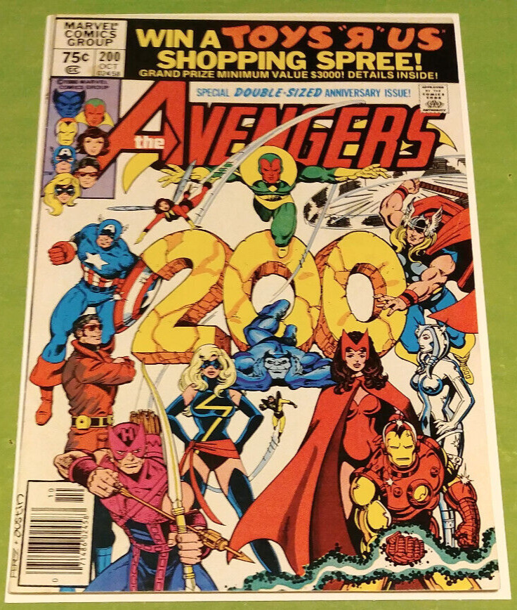 Avengers #200 Newsstand Marvel 1980 Double Size Anniversary Edition George Perez