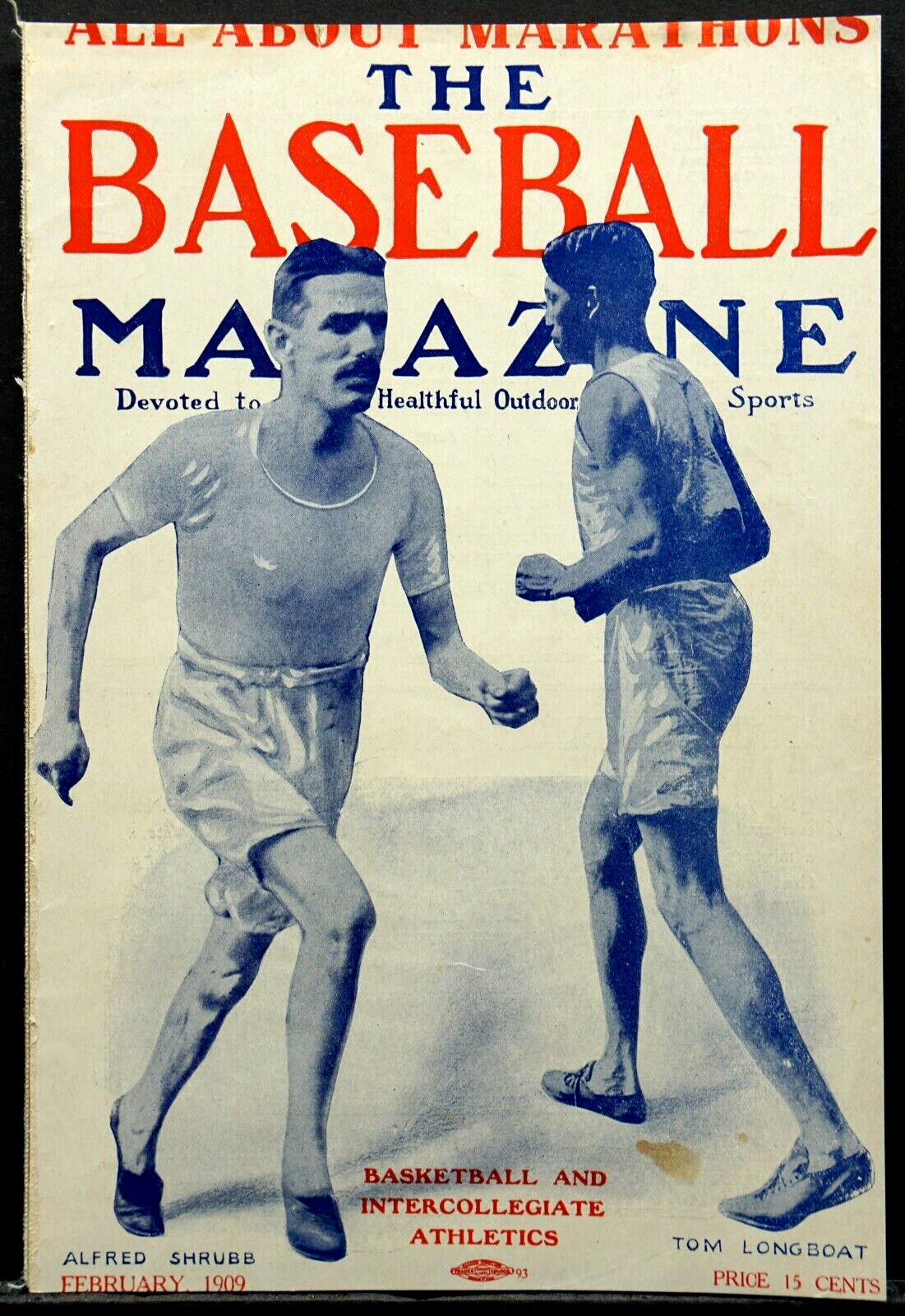 Rare Near Mint February 1909 Baseball Magazine - Ty Cobb T206 Studio Portrait