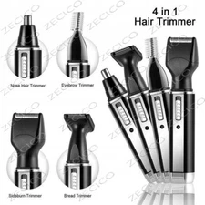 Kemei Trimmer Rechargeable Ear Face Eyebrow Nose Hair Beard Shaver Clipper 4 in1