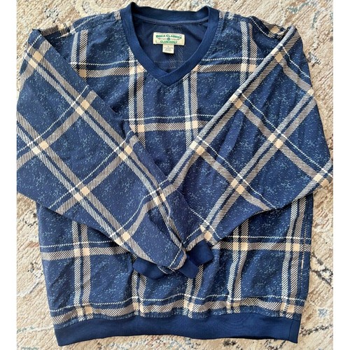 Vintage Windbreaker Herren groß blau kariert Golf Tennis Pickleball adrett sportlich - Bild 3 von 10