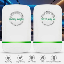 2pcs Pro Power Saver Energy Saver Device Electricity Saving Reduce Electric Bill