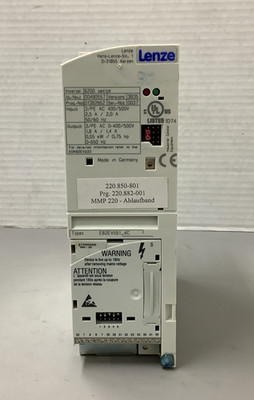 Lenze E82EV551K4C Frequency Inverter 8200 Series, 400-500VAC (b127)