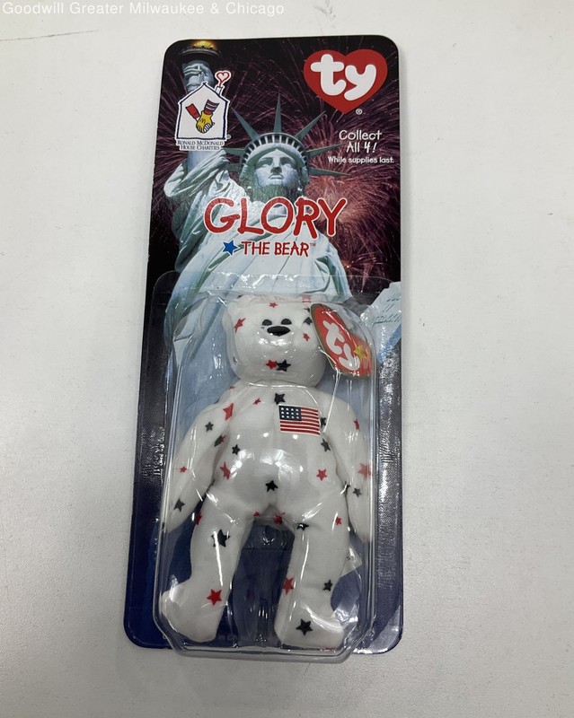 Sealed 1999 Ty Mcdonald's Teenie Beanie Baby "Glory The Bear" Collection