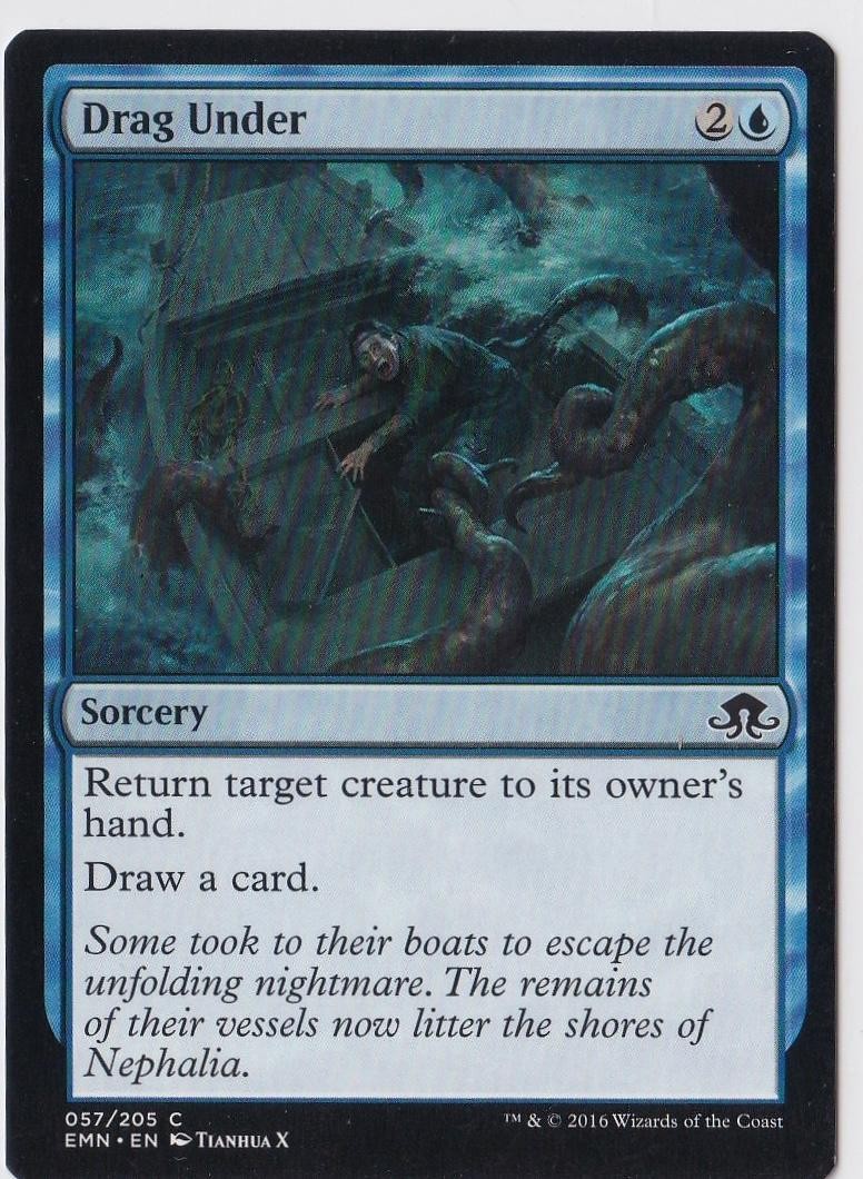 Drag Under 57 C Eldritch Moon Magic: The Gathering NM