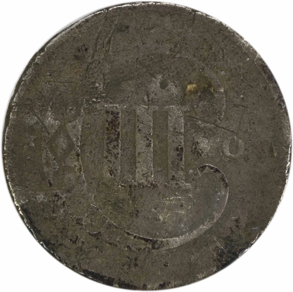 1851-O Three Cent Silver AG Uncertified #135 - Image 2 of 2