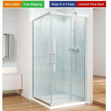 Corner Shower Enclosure 36" D X 36" W X72" H Shower Stall for Walk in Shower,...