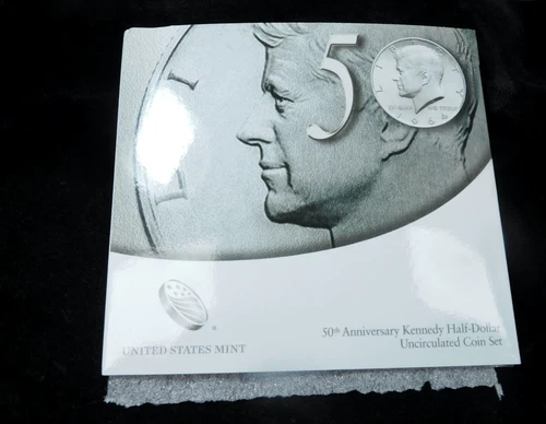2014 50c Kennedy 50th Anniversary Half Dollar Uncirculated Coin Set in OGP