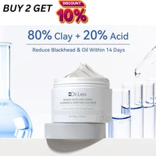 Dr.Leo Amazon WHITE Deep Pore Cleansing & Purifying Clay Mask 100g Skincare