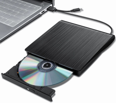 Gotega External DVD Drive USB 3.0 Type C USB C Portable CD/DVD +/-RW Disk Drive