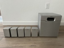 Sony SA-WMSP1 Subwoofer and 5 SS-MSP1 Satellite Speakers TESTED  WORKS