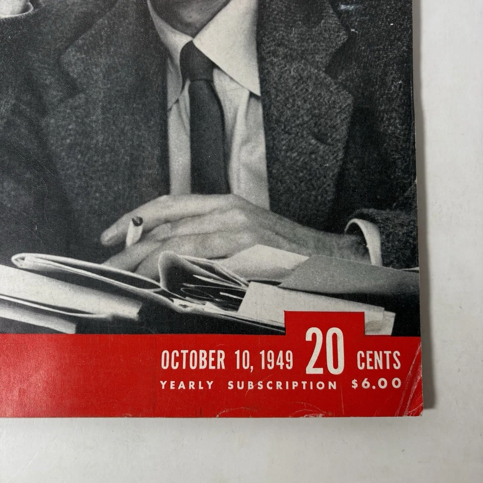 Life Magazine October 10 1949 Oppenheimer Atomic Bomb Energy Marilyn Monroe - Image 2 of 4