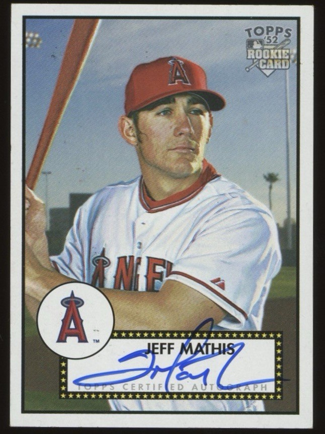 2006 Topps '52 - Signatures Jeff Mathis #52S-JM (AU) Angels
